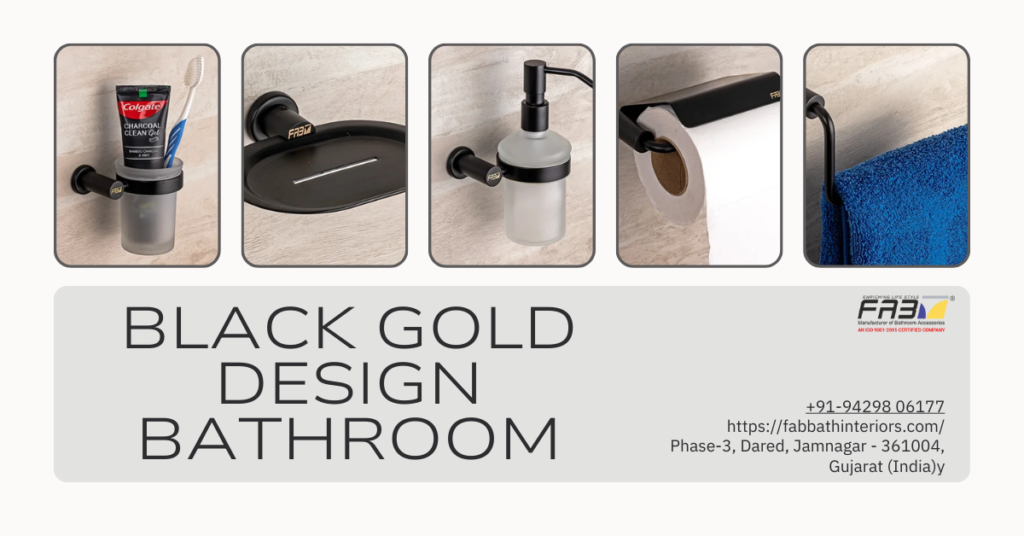 Black Gold Design Bathroom