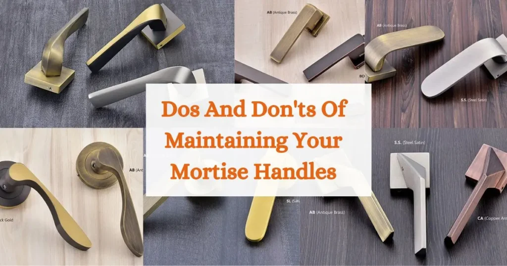 Dos And Donts Of Maintaining Your Mortise Handles