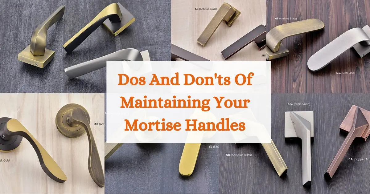 Dos And Donts Of Maintaining Your Mortise Handles