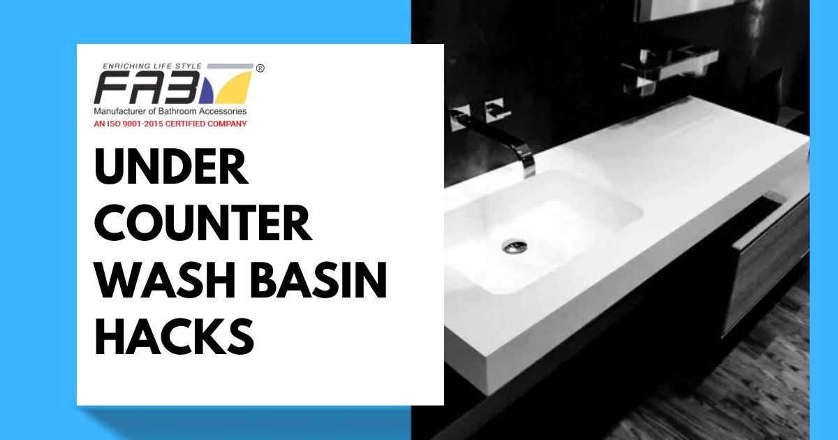 Make Bathroom Look 5x Bigger: Under Counter Wash Basin Hacks