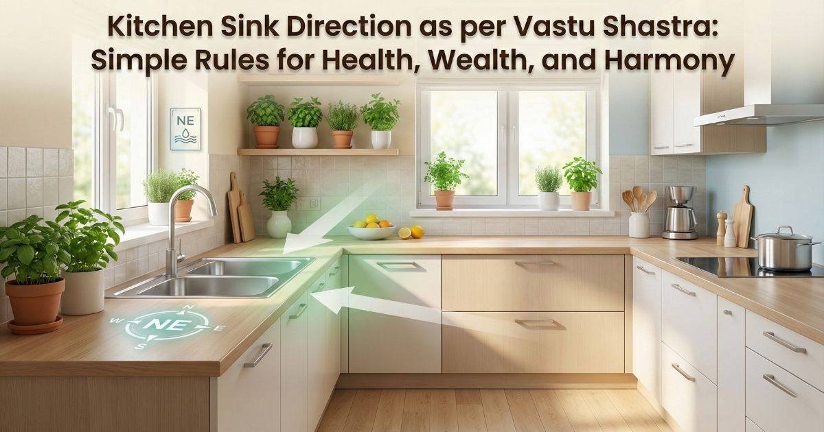kitchen sink direction as per vastu
