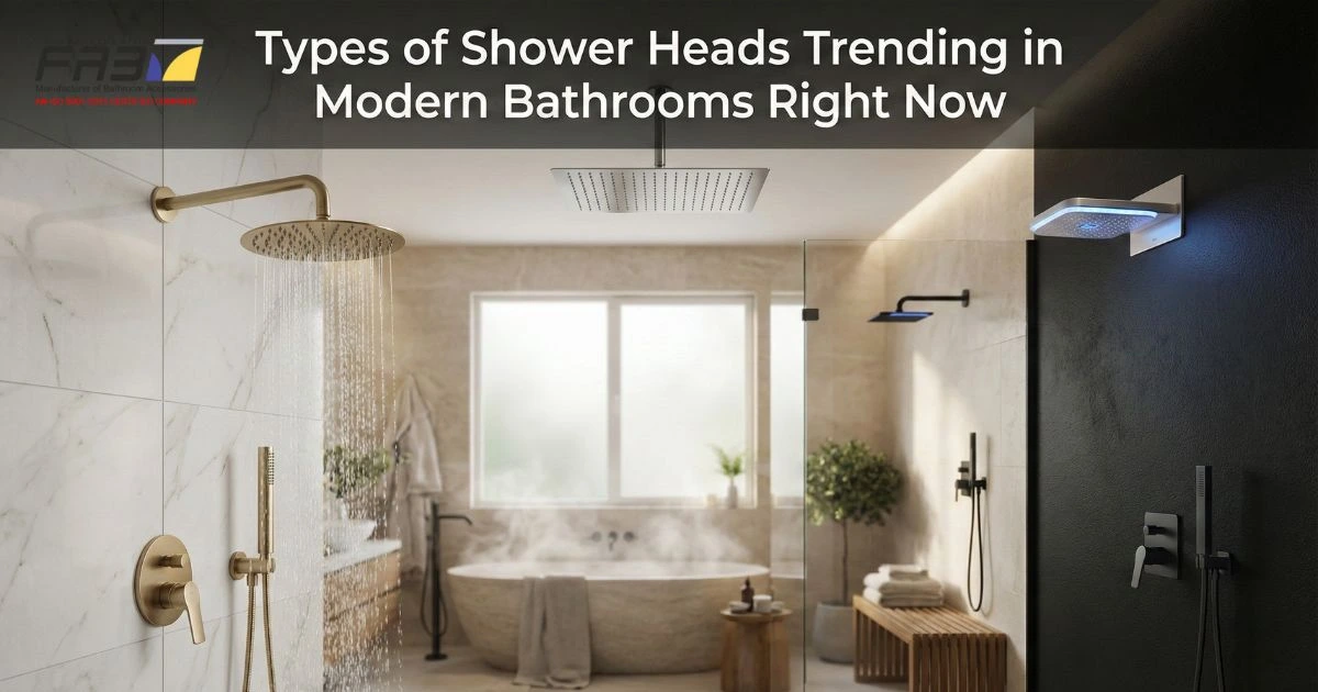 types of shower heads