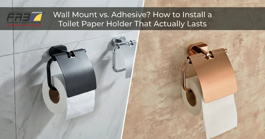 how to install a toilet paper holder