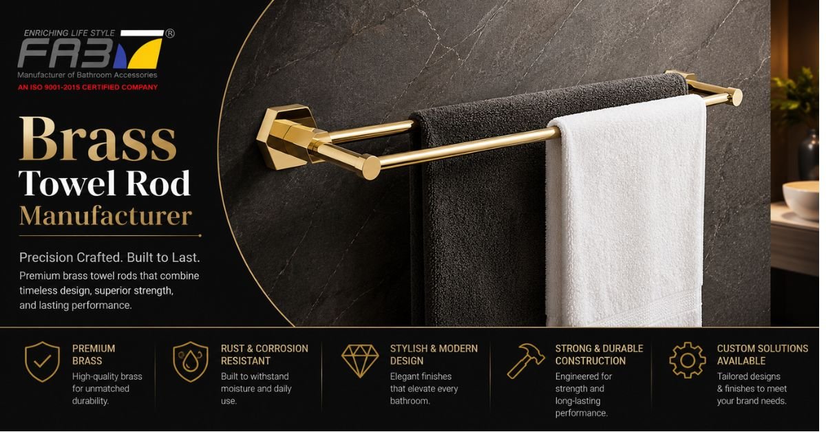 Brass Towel Rod Manufacturer in India